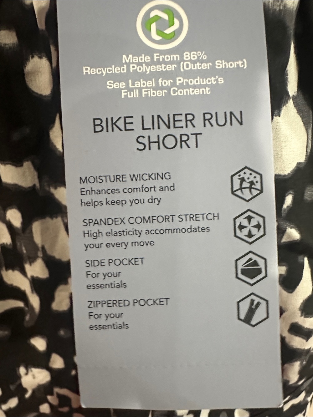 Women's Running Shorts with Bike Liner Size XL - Picture 9 of 11